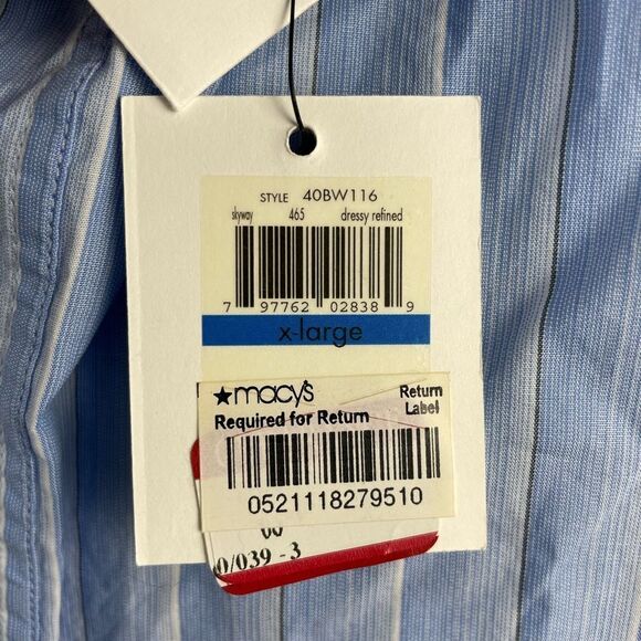 NWT Calvin Klein Button Down Dress Shirt Size XL - Picture 5 of 8